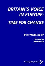 Britain’s Voice in Europe: Time  For Change