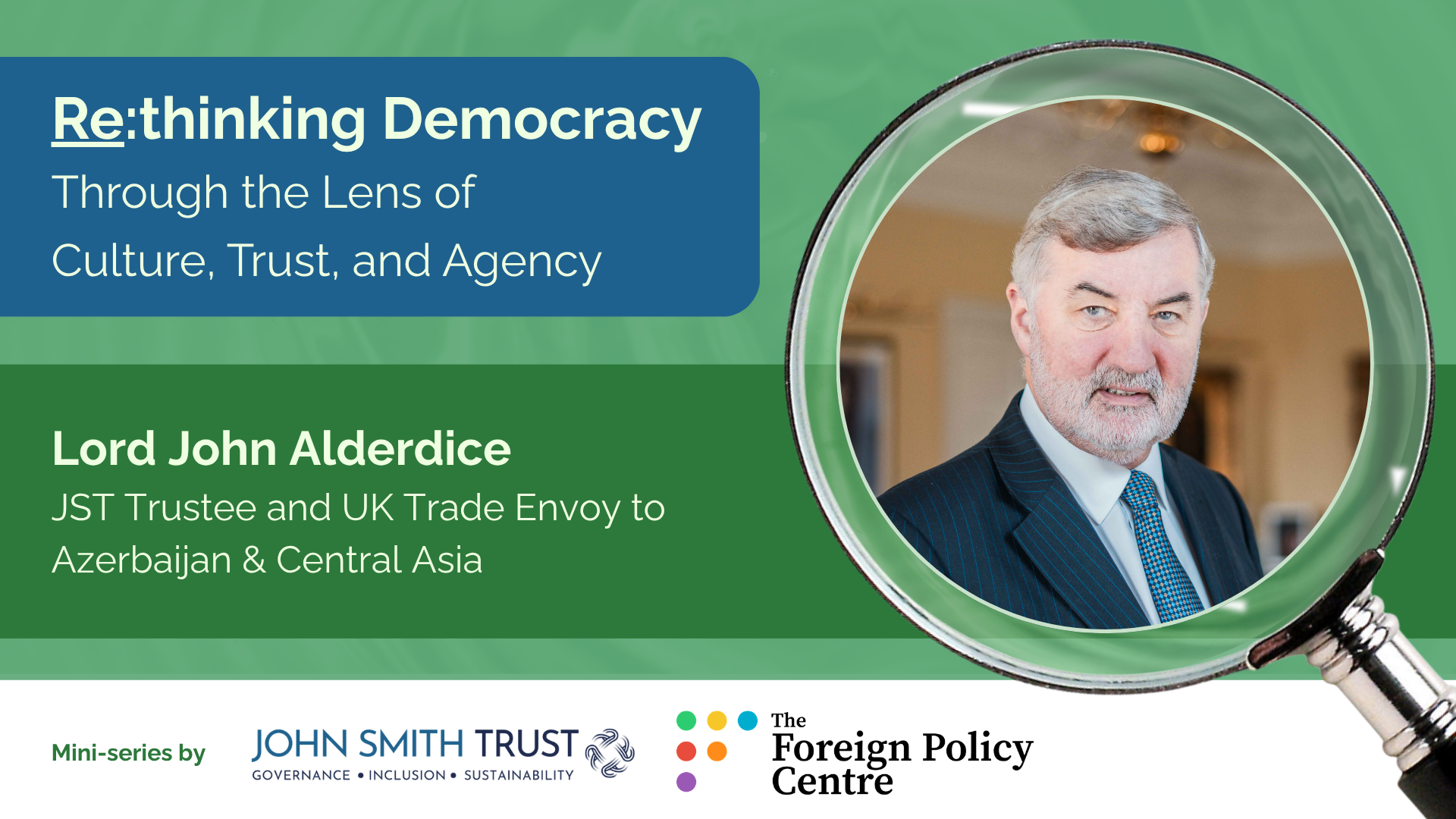 How Can We Secure a Healthy Political and Social Order in a Fragmented World?
